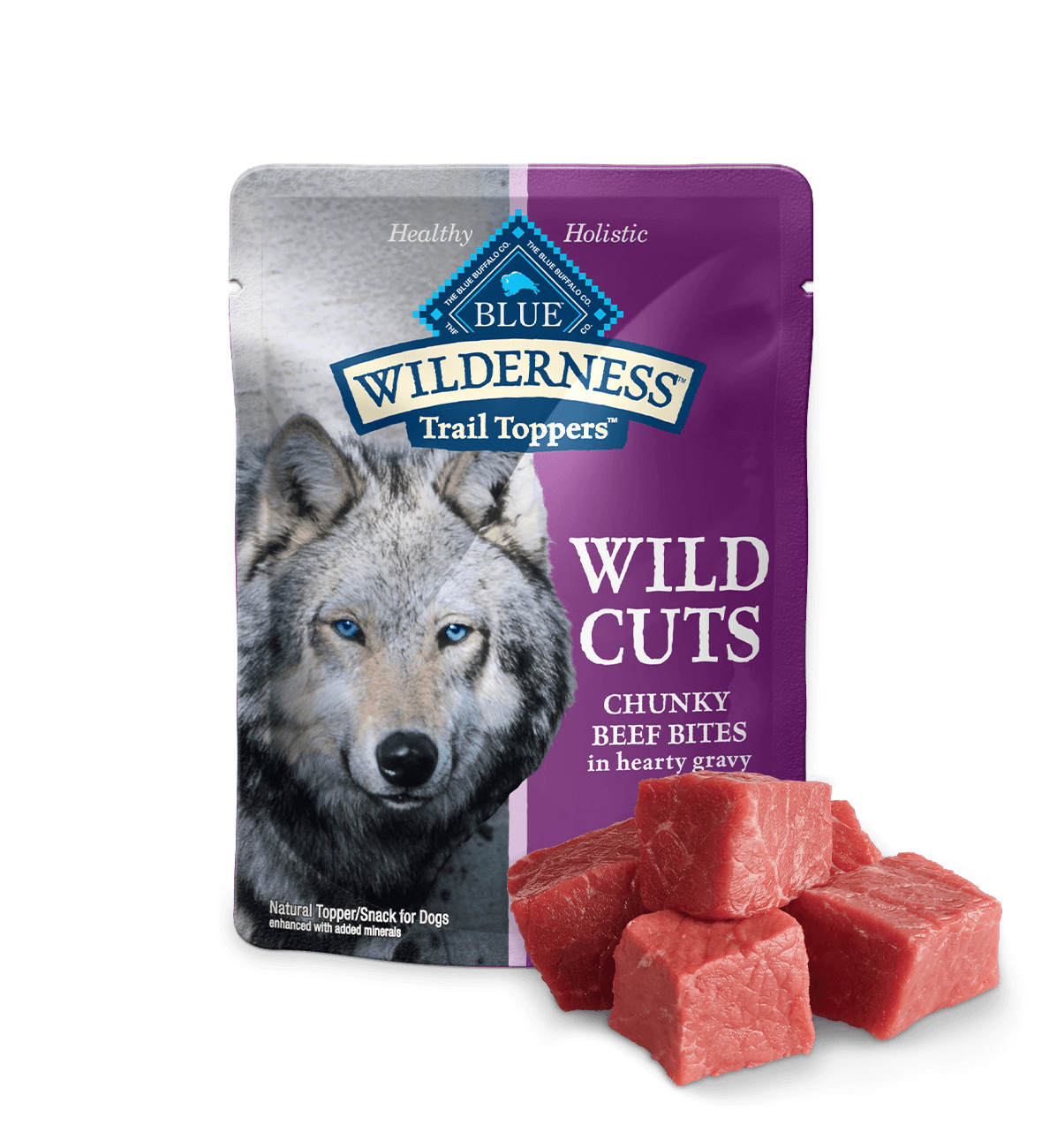 blue wilderness wild cuts chunky beef bites dog wet food