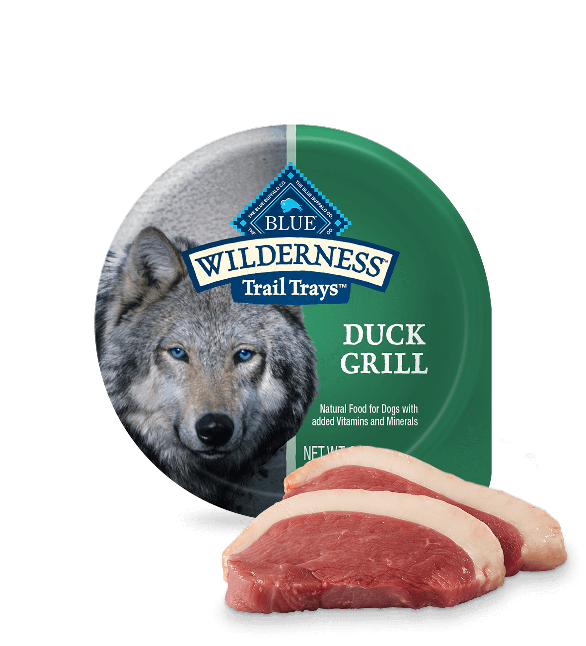 blue wilderness trail trays duck grill dog wet food