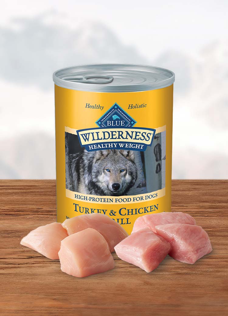 BLUE Wilderness Wet Dog Food Meat Rich Turkey Chicken Grill