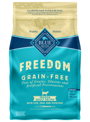 BLUE Freedom® Dry Cat Food Grain-Free Indoor Fish Recipe ...